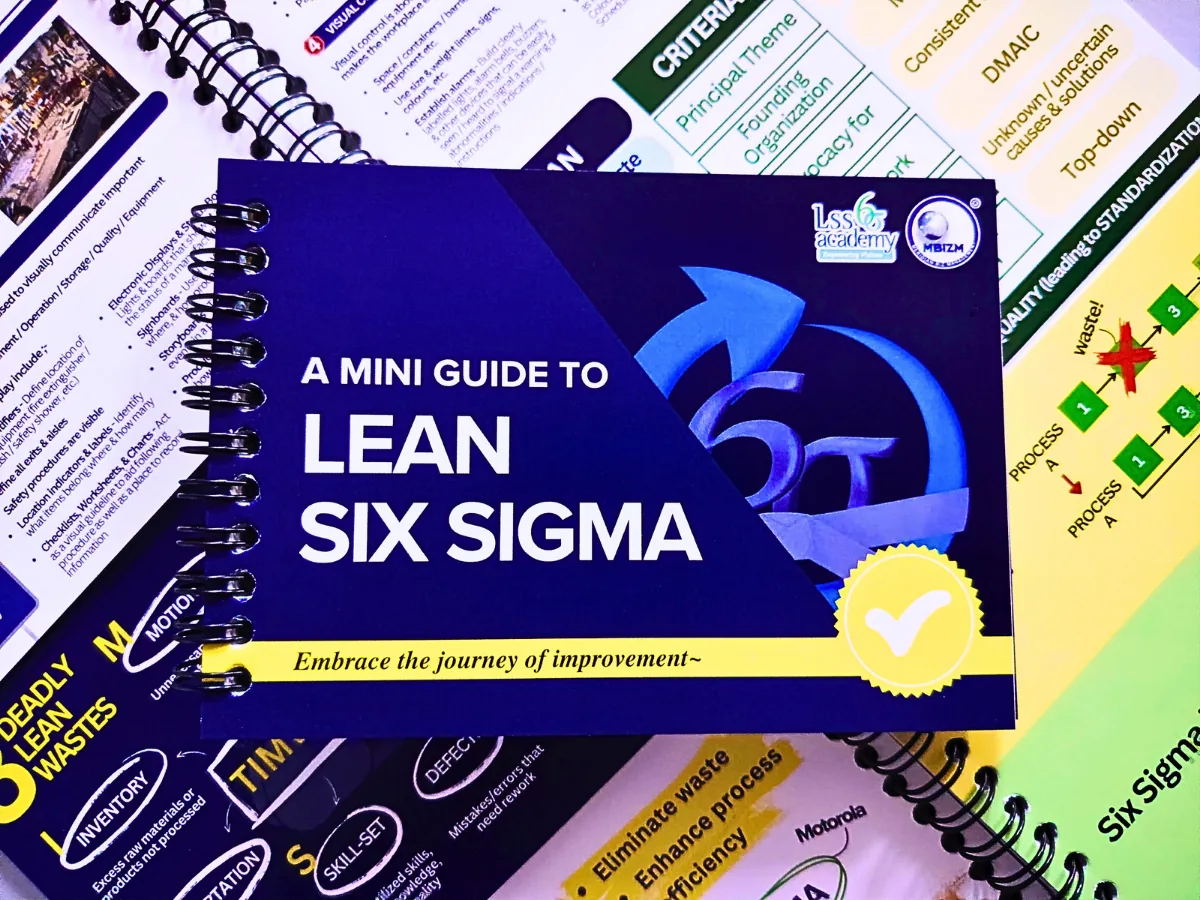 Inside the MBizM Lean Six Sigma Flashcards Inside the MBizM Lean Six Sigma flashcards: 8 wastes, visual management and standardisation cards